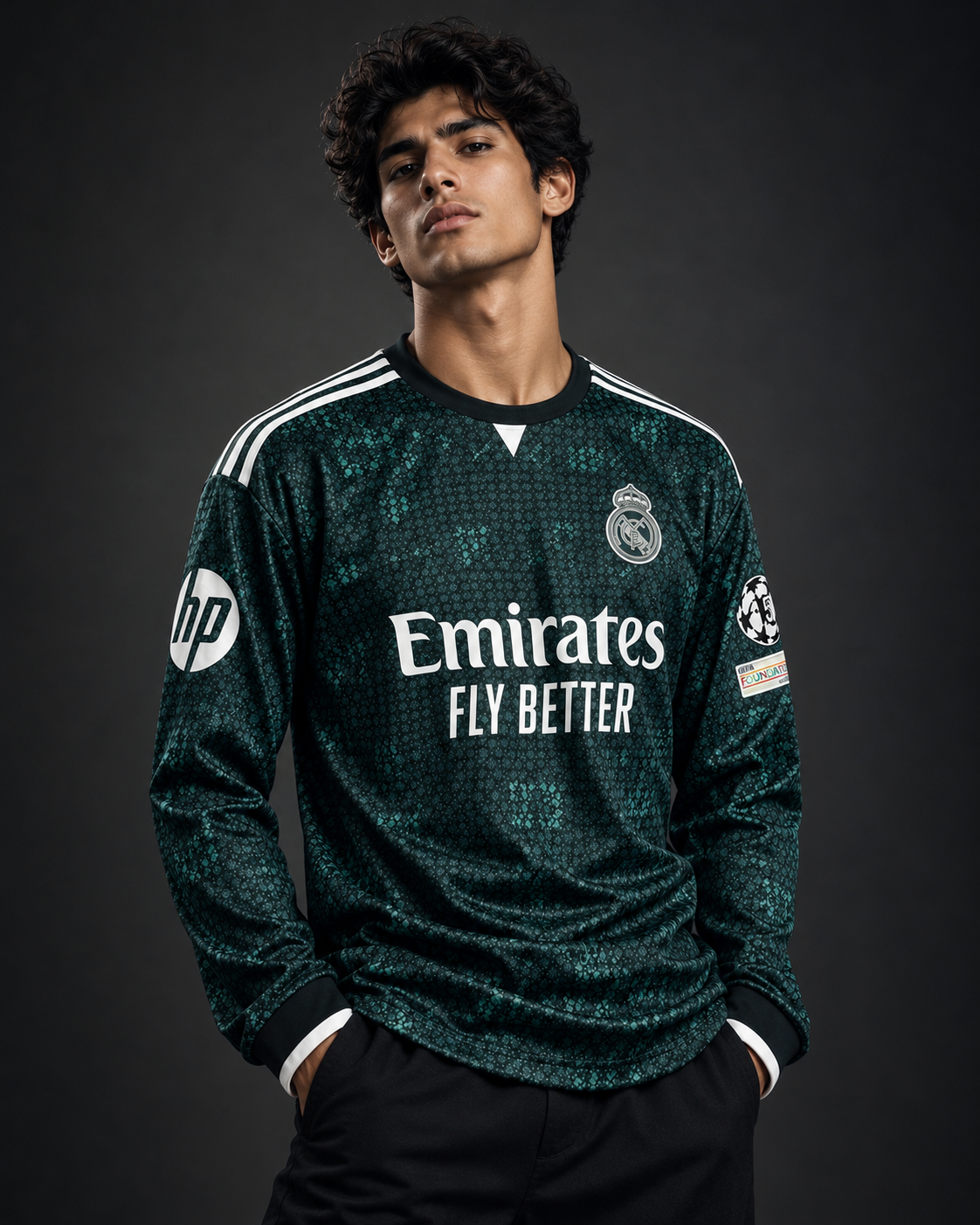 • Real Madrid Away Kit (Long Sleeve)
Year: 2026/27 Season mbappe embroidery