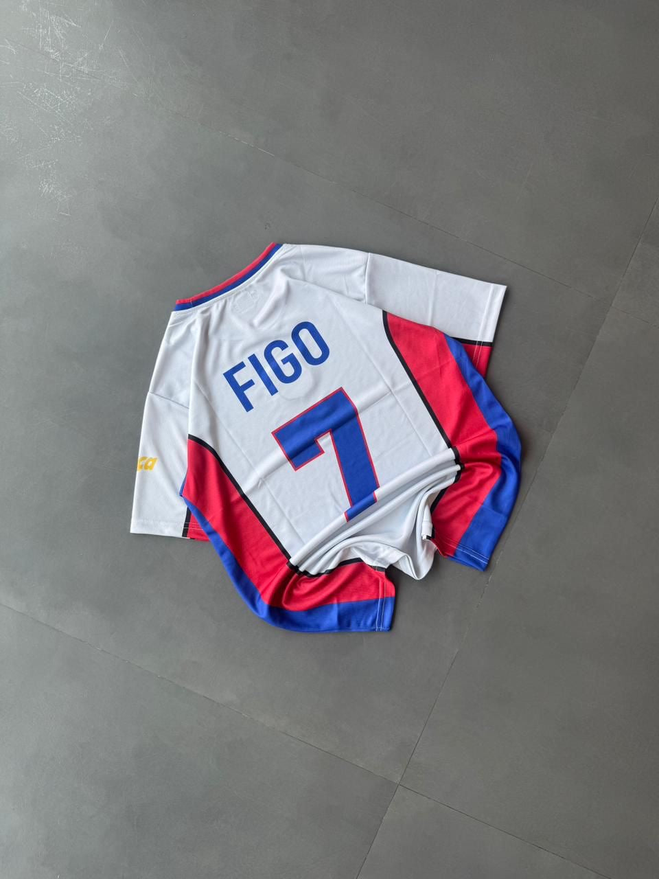 Vintage FC Barcelona 1998–1999 Away Jersey – FIGO Edition -Half Sleeve (Embroidered)