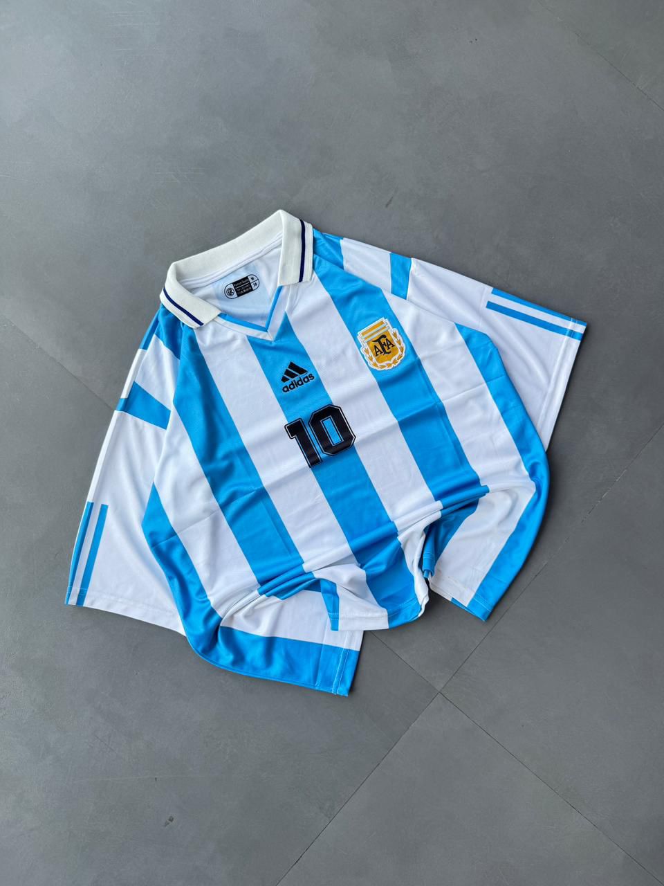 Argentina 1998 vintage home football (FIVE-SLEEVE jersey) Mardona