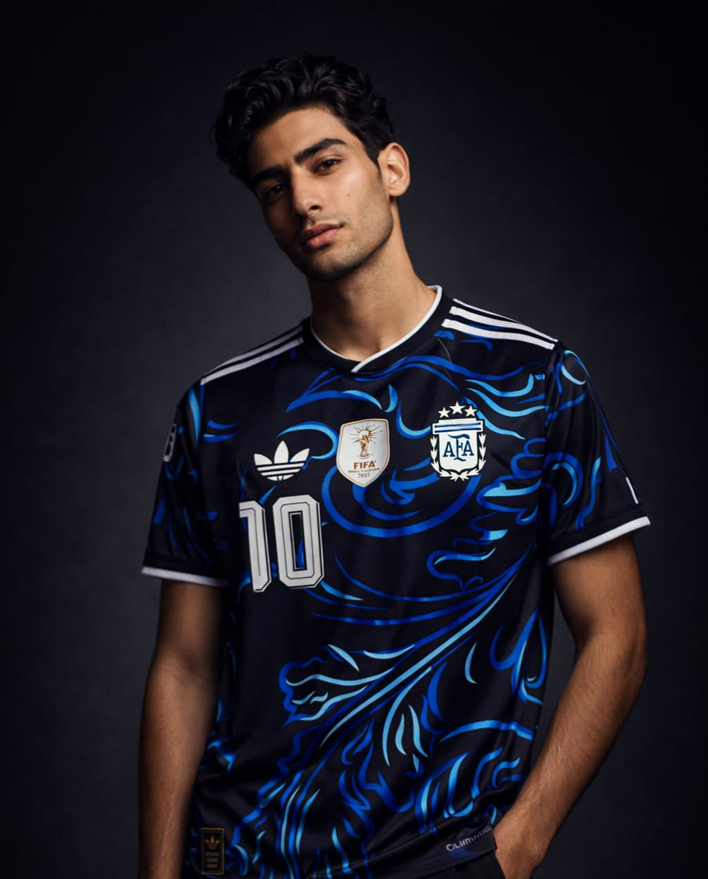 Argentina 2026 Away Jersey – Messi #10 Edition (Full Sublimation)- Half Sleeve
