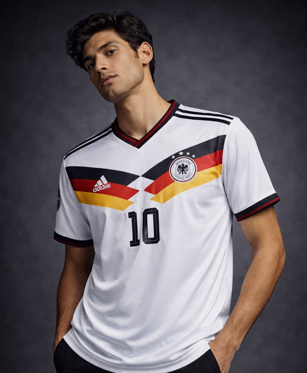 2026 World Cup Jersey – Jamal Musiala #10 Edition - Half Sleeve (V-Neck, Full Sublimation)