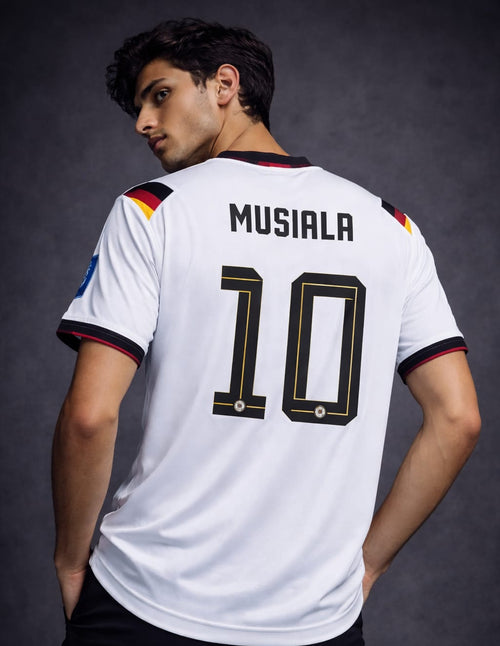 2026 World Cup Jersey – Jamal Musiala #10 Edition - Half Sleeve (V-Neck, Full Sublimation)