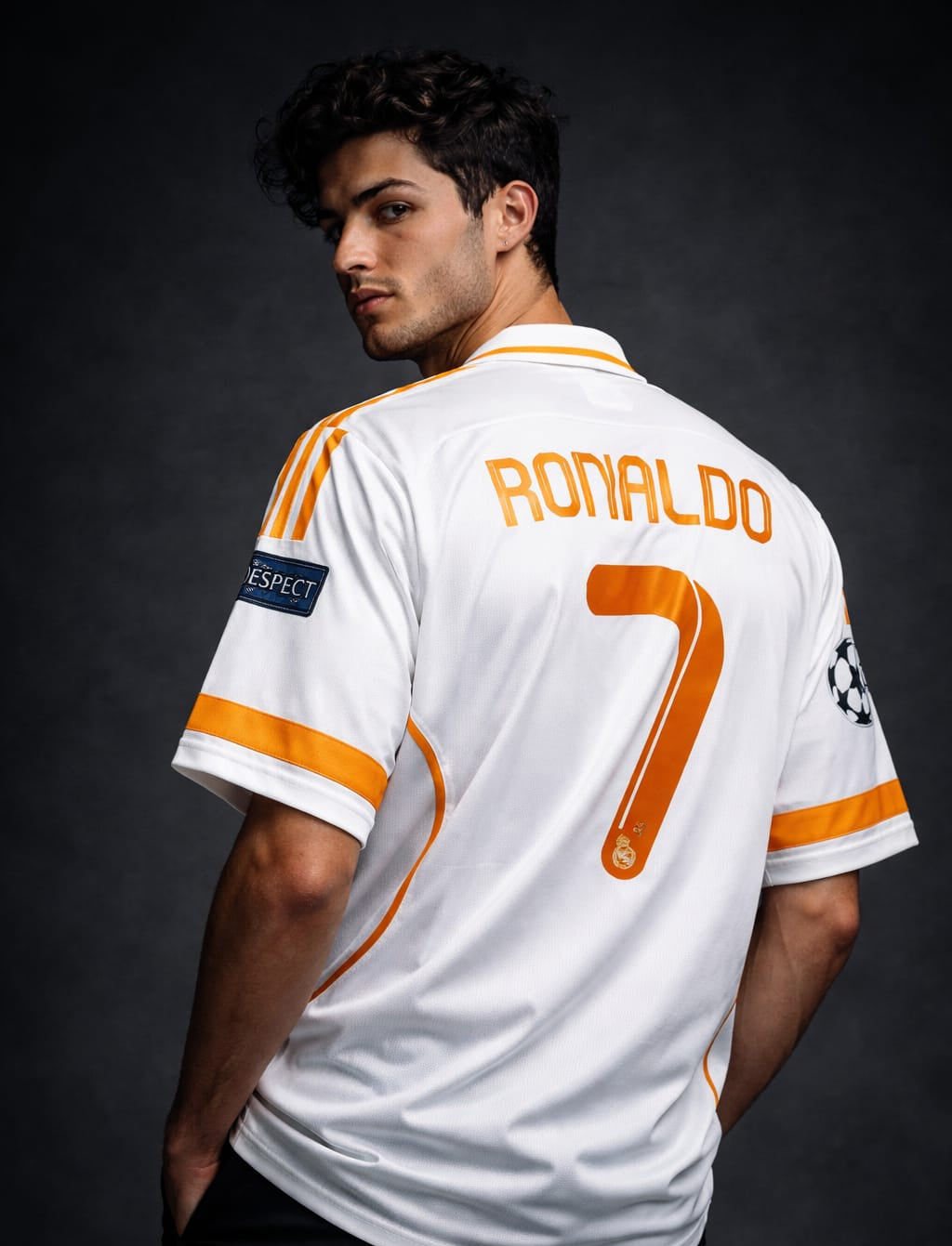 Real Madrid 2011/12 Home Jersey – CRISTIANO RONALDO Edition- Five Sleeve (Embroidered, Collar)