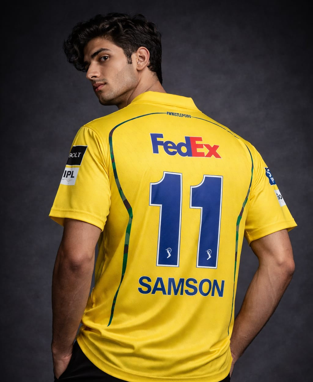 Chennai Super Kings 2026 Match Jersey – SANJU SAMSON Edition (Full Sublimation)