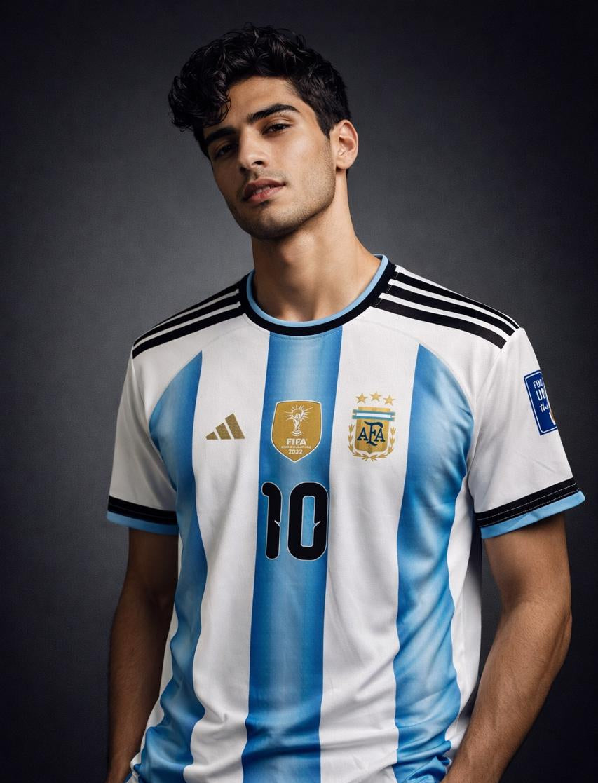 Argentina National Football Team 2026 Home Jersey – MESSI Edition- Half Sleeve (Full Sublimation)