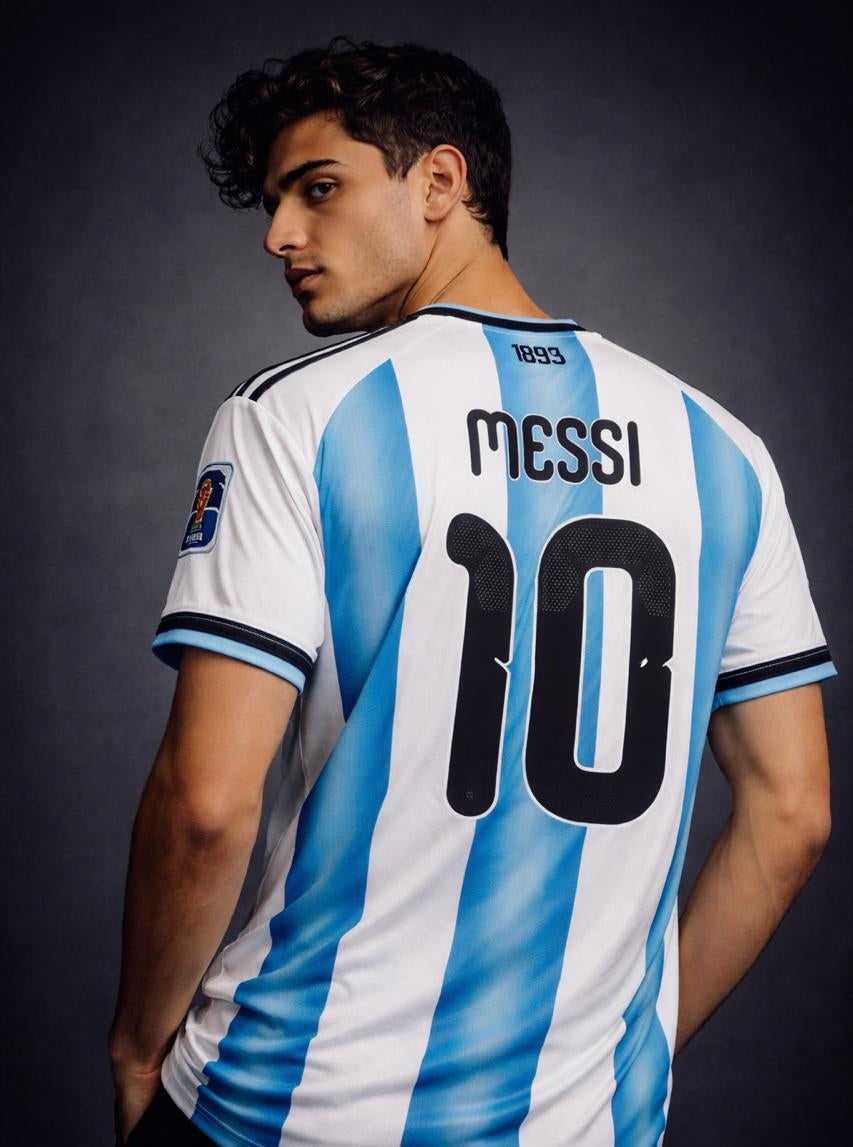 Argentina National Football Team 2026 Home Jersey – MESSI Edition- Half Sleeve (Full Sublimation)