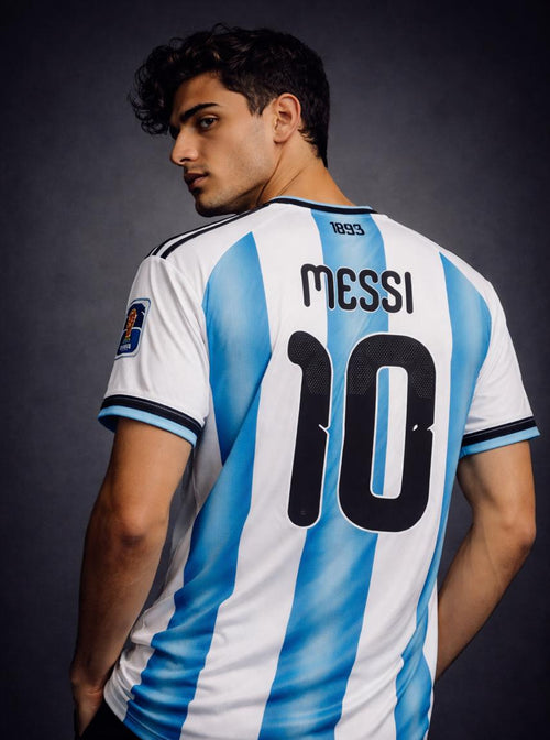 Argentina National Football Team 2026 Home Jersey – MESSI Edition- Half Sleeve (Full Sublimation)
