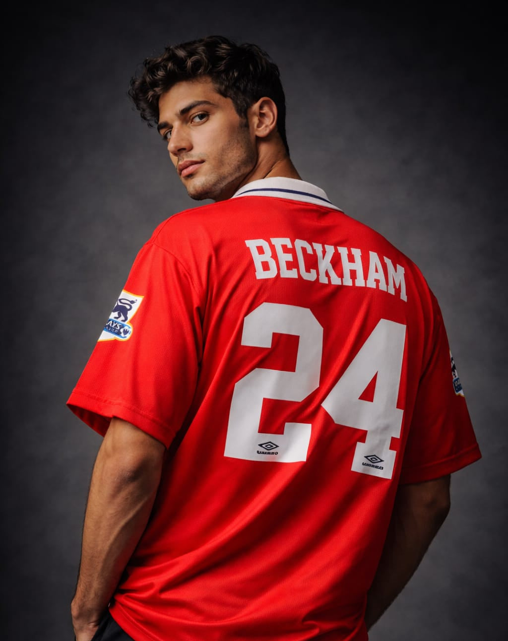 Manchester United 1999 Champions League final retro (FIVE-SLEEVE jersey) Beckham