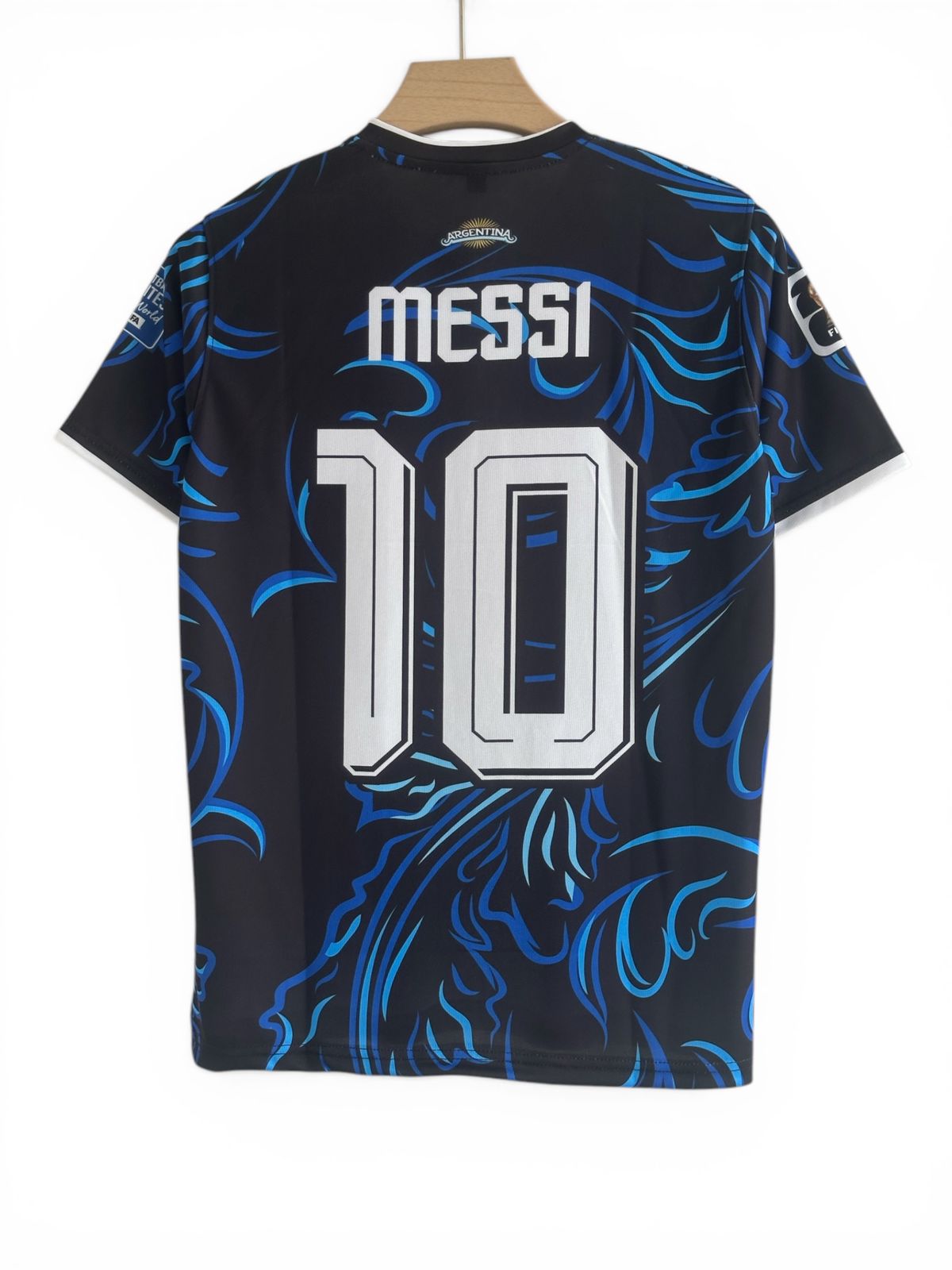 Argentina 2026 Away Jersey – Messi #10 Edition (Full Sublimation)- Half Sleeve