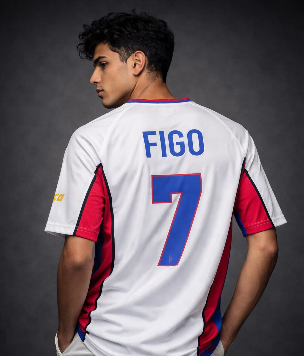 FC Barcelona 1998-1999 away (Half-Sleeve Jersey) Figo