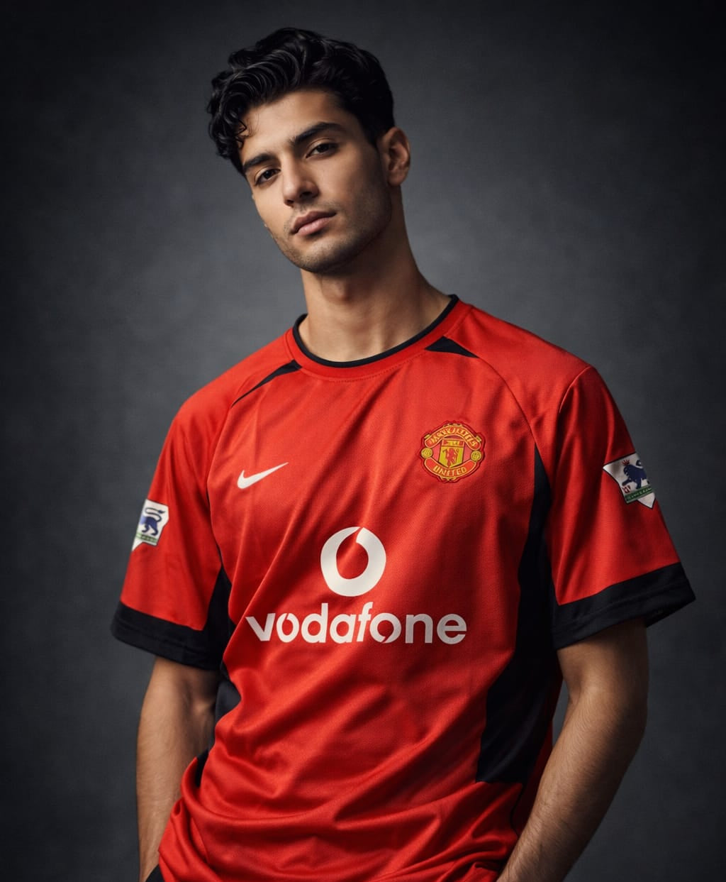 vintage 2002-2004 Manchester United embroidery home (Half-Sleeve Jersey) Ronaldo