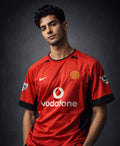 vintage 2002-2004 Manchester United embroidery home (Half-Sleeve Jersey) Ronaldo