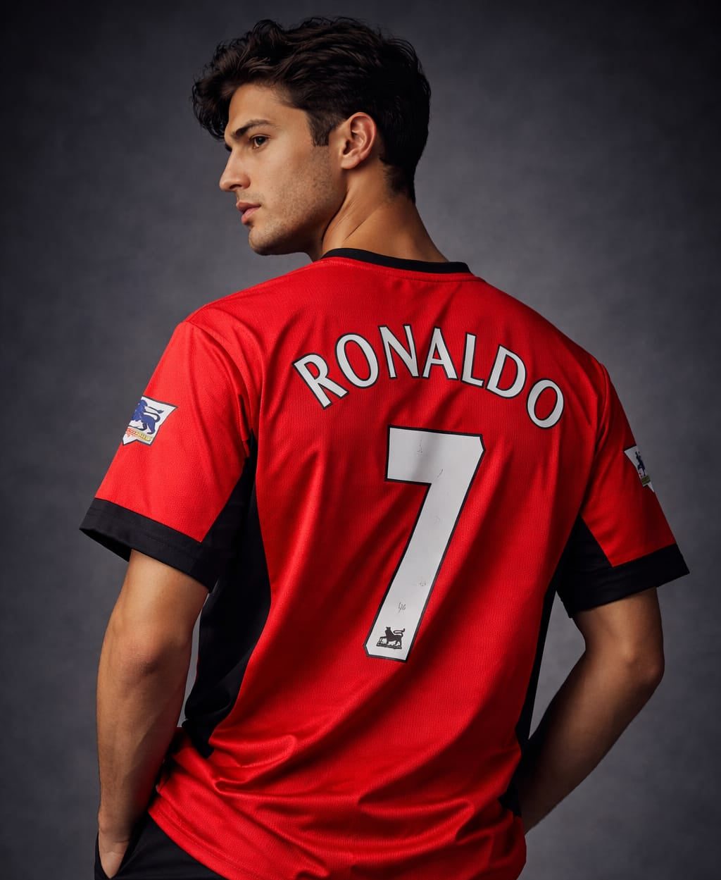 vintage 2002-2004 Manchester United embroidery home (Half-Sleeve Jersey) Ronaldo