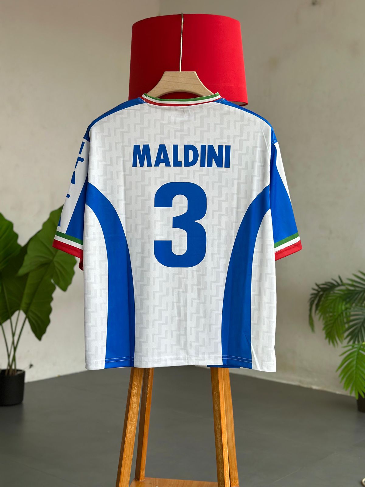 Italy 1996–1997 Vintage Training Jersey – Five Sleeve Edition - Maldini #3