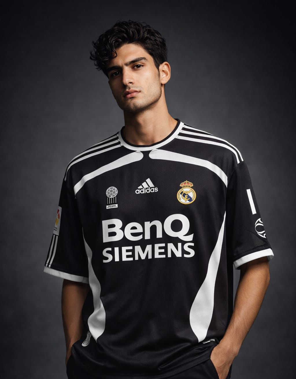 Real Madrid 2006–07 Away Jersey – David Beckham Edition (Five Sleeve, Full Sublimation)