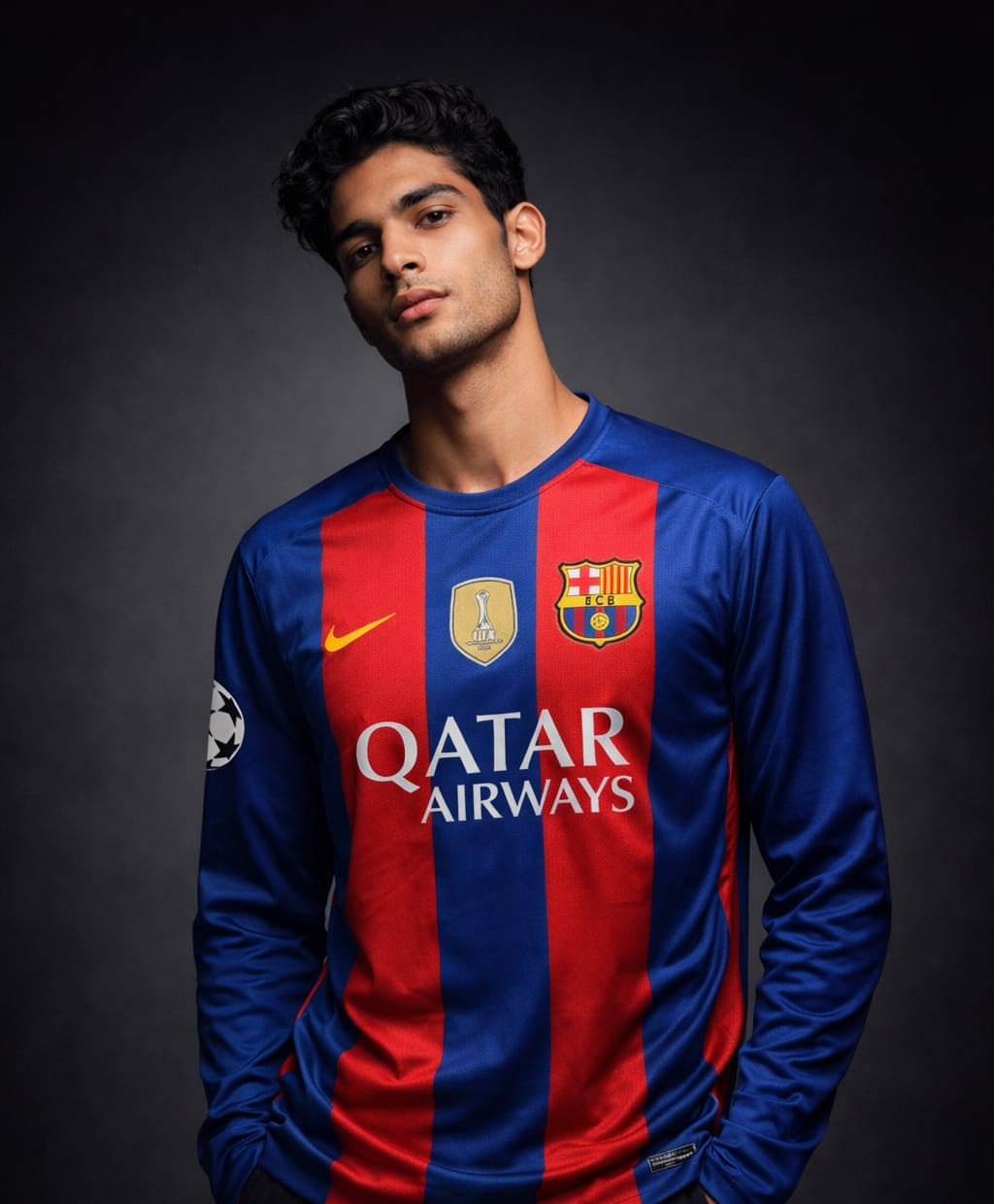 FC Barcelona 2016–17 Home (Full-Sleeve Jersey) – Messi