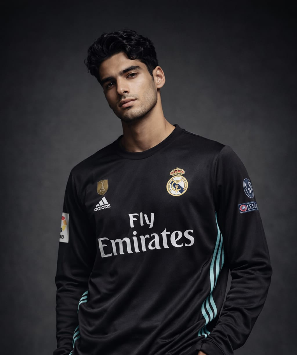 Real Madrid 2017–18 Away Full-Sleeve Jersey – Ronaldo
