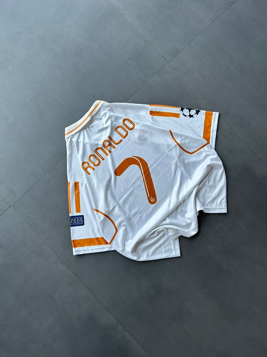 Real Madrid 2011/12 Home Jersey – CRISTIANO RONALDO Edition- Five Sleeve (Embroidered, Collar)