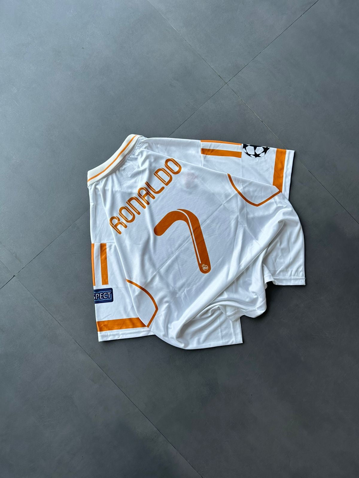 Real Madrid 2011/12 Home Jersey – CRISTIANO RONALDO Edition- Five Sleeve (Embroidered, Collar)