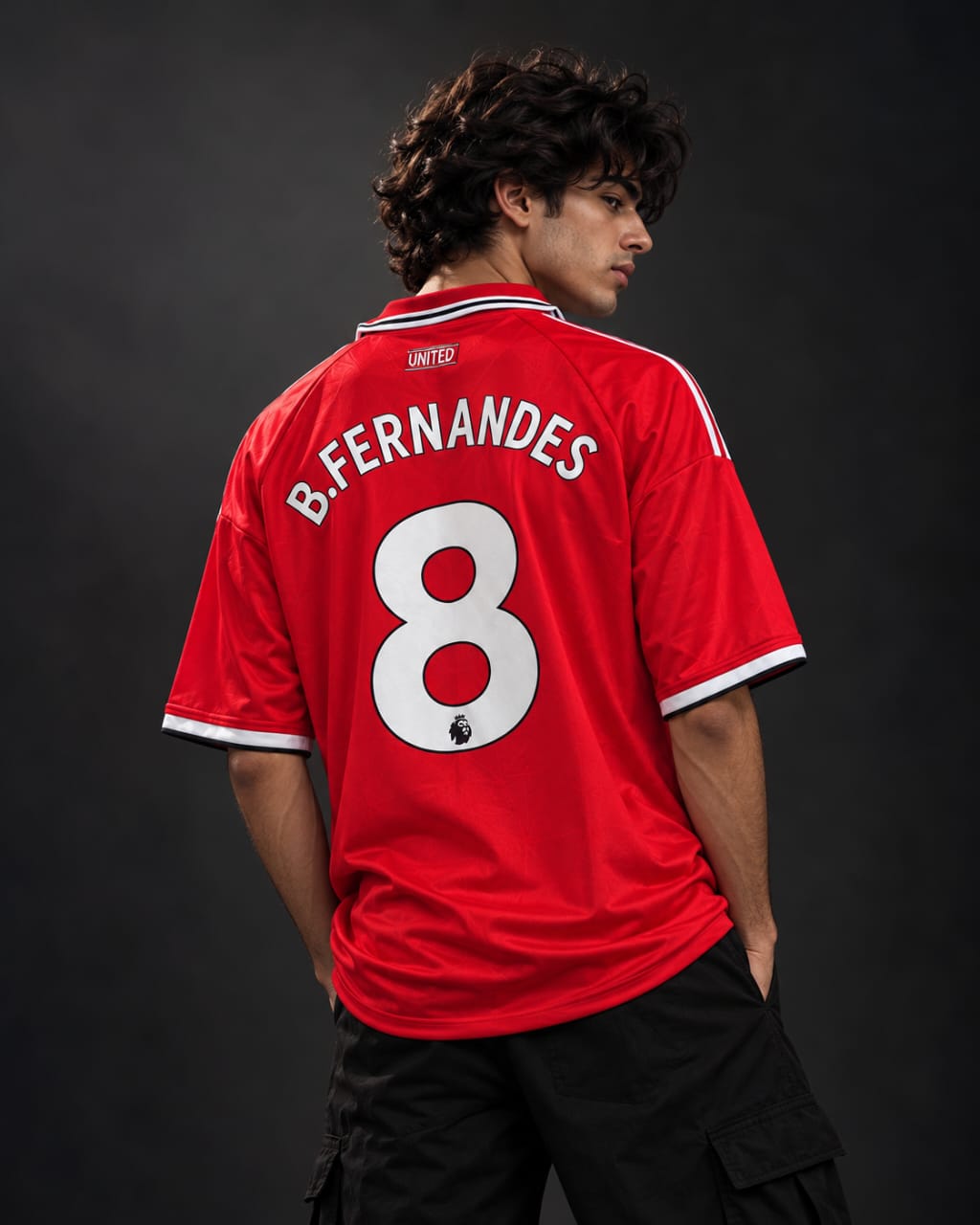 Manchester United Home Jersey – Bruno Fernandes #8 five sleeve embroidery