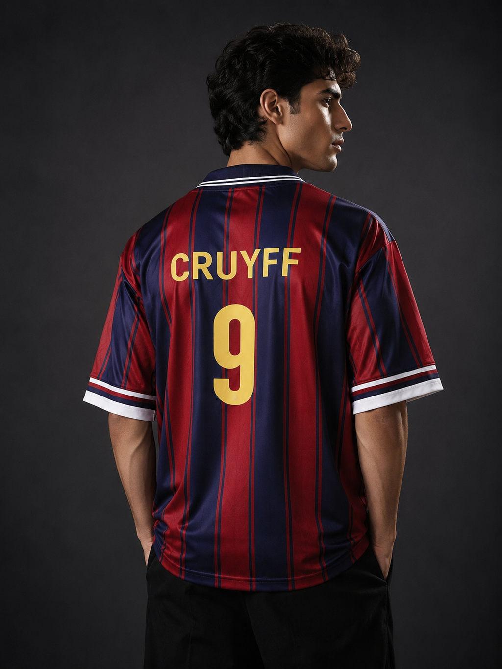 Cruyff 9 Retro Barcelona Jersey