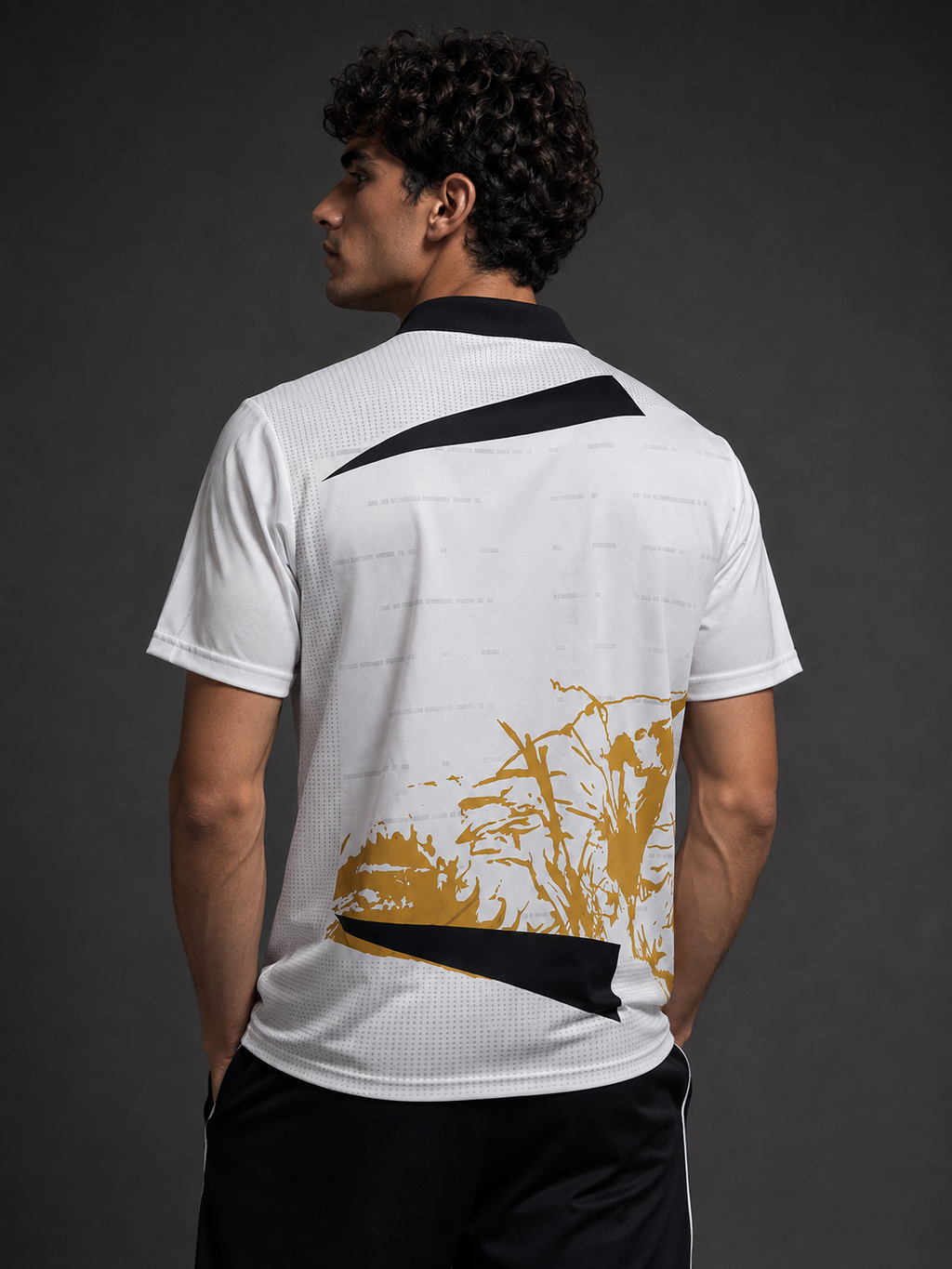 Royal Gold Lion Football Jersey – White & Gold