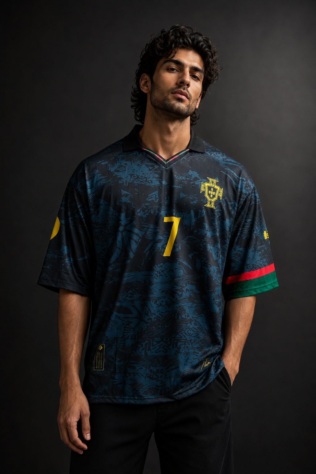 Portugal Black special Edition 7 Football Jersey