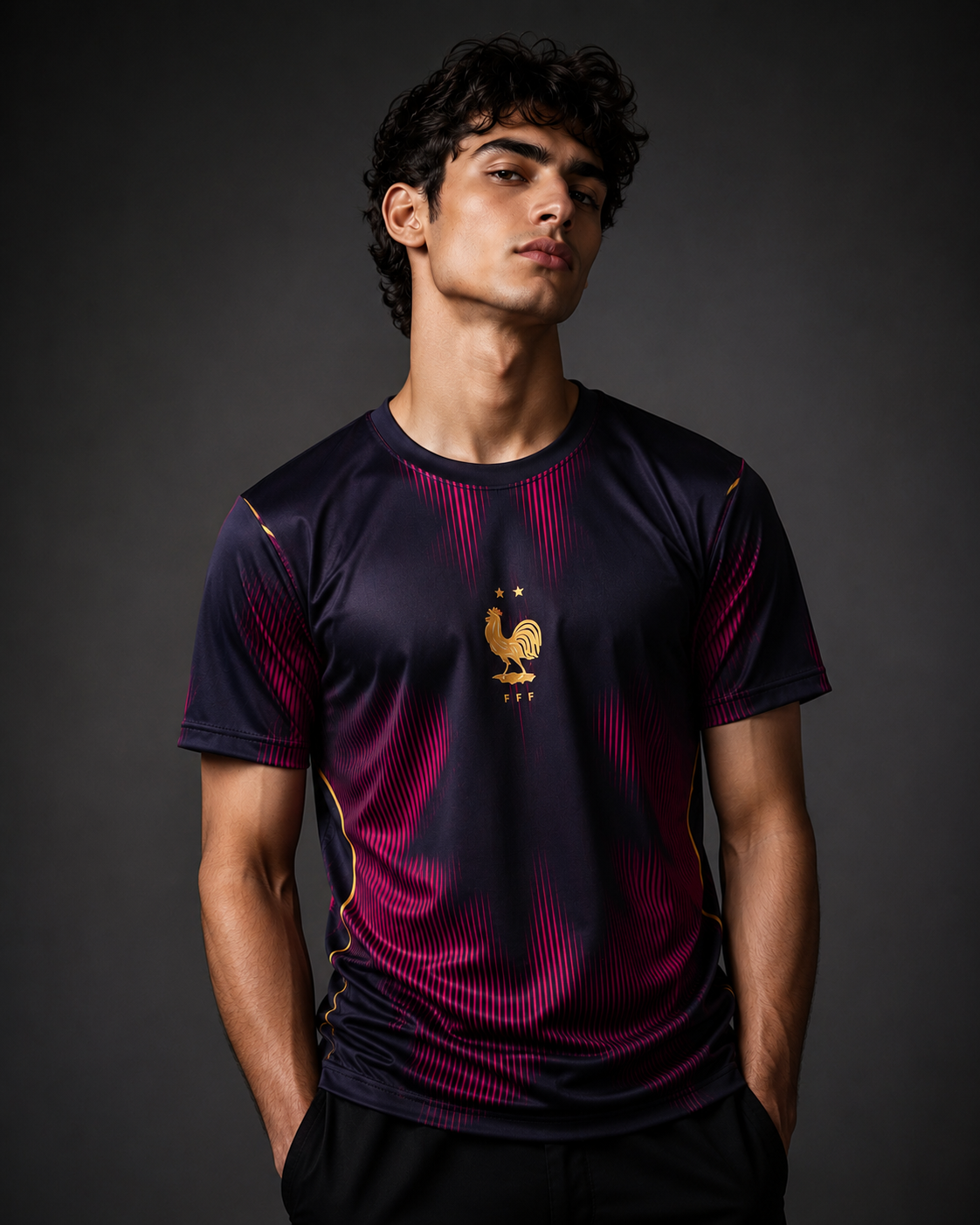France 2025/26 Black & Burgundy Special Edition Football Jersey