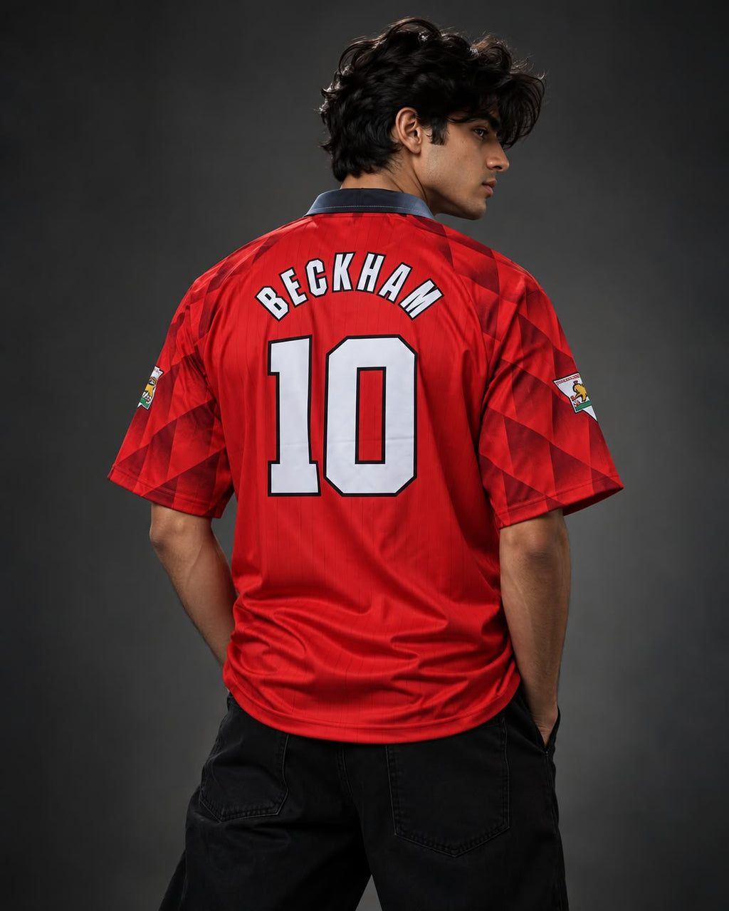 Manchester United 1998–99 Home Jersey – David Beckham #10 five sleeve