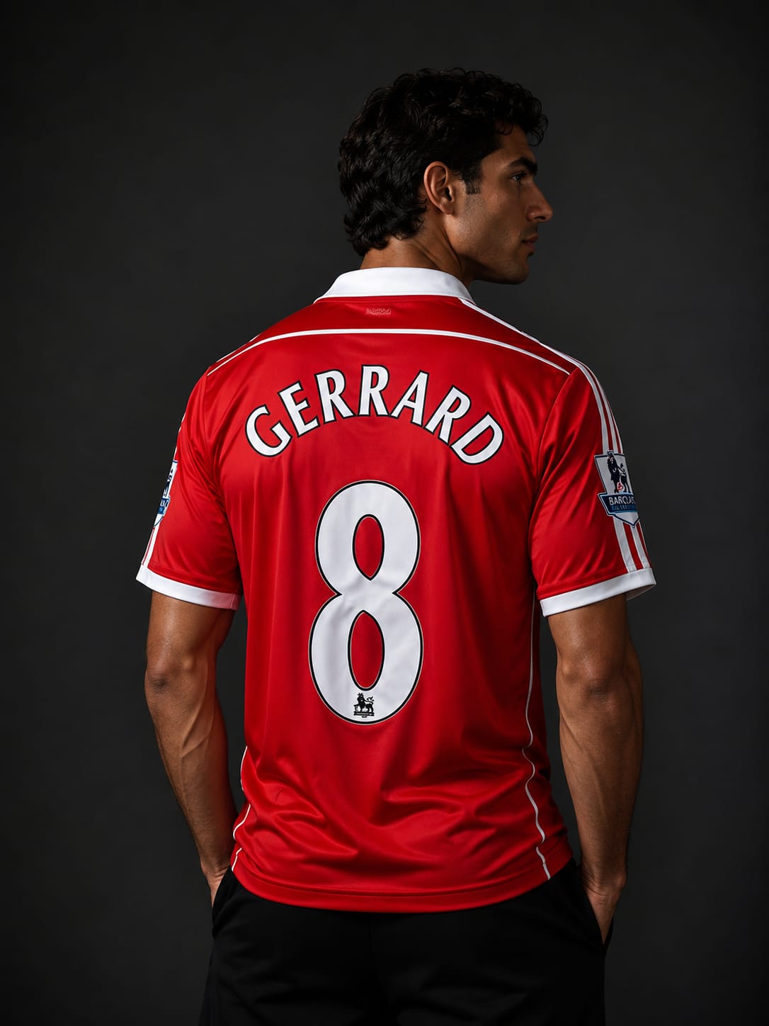 Liverpool FC home jersey from the 2006-2008-Gerrard- 8