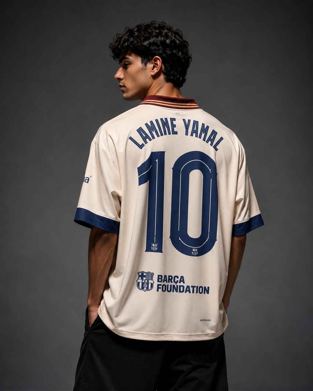 FC Barcelona 2025/26 Away Jersey – Lamine Yamal #10 Fivesleeve embroidery