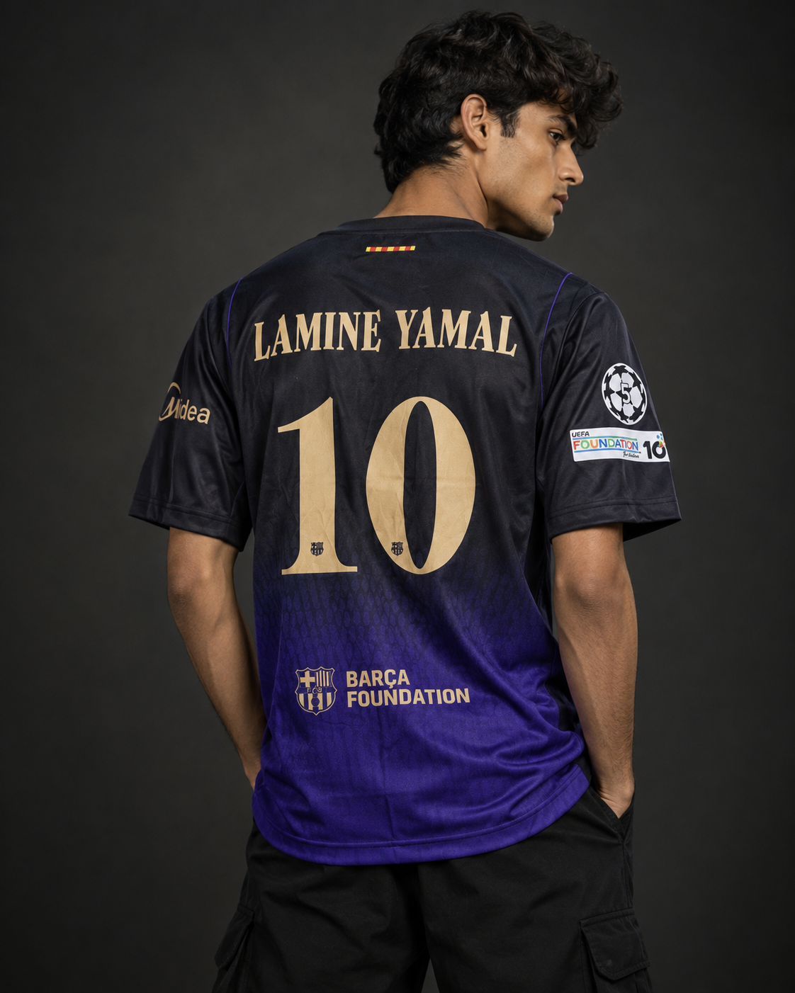 FC Barcelona 2026–27 Away Jersey – Lamine Yamal #10 fivesleeve embroidery