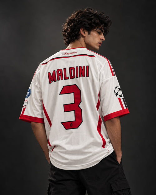 AC Milan 2006–07 Away Jersey — Paolo Maldini #3 five sleeve embroidery