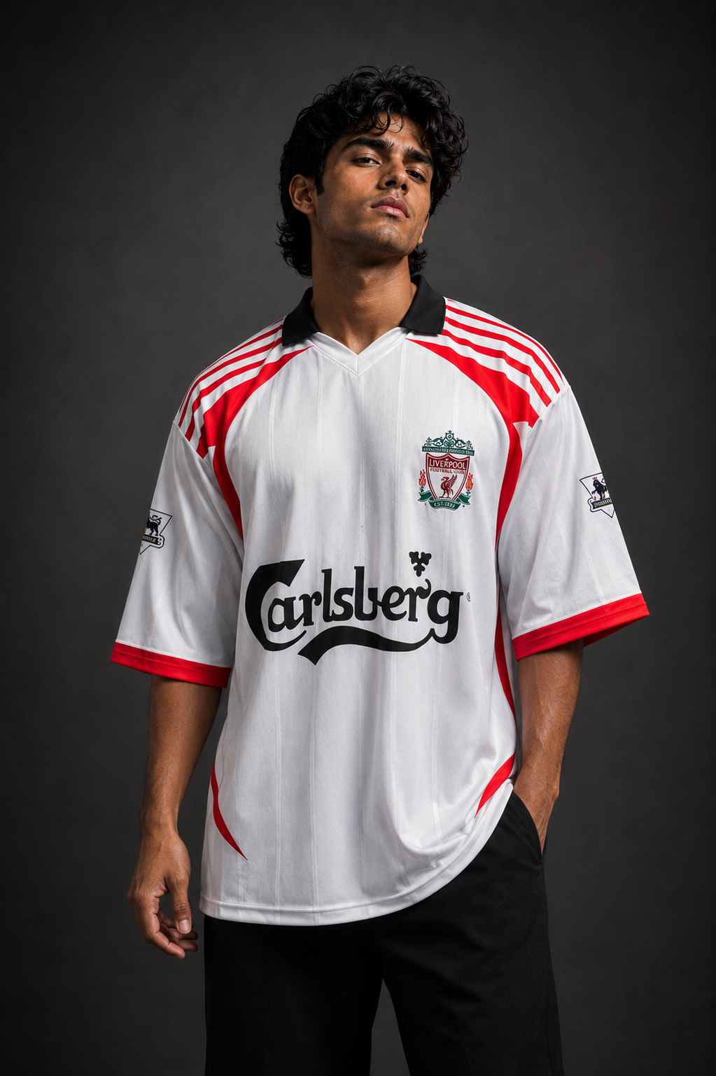 Liverpool FC Torres #9 Retro Away Jersey – White Edition