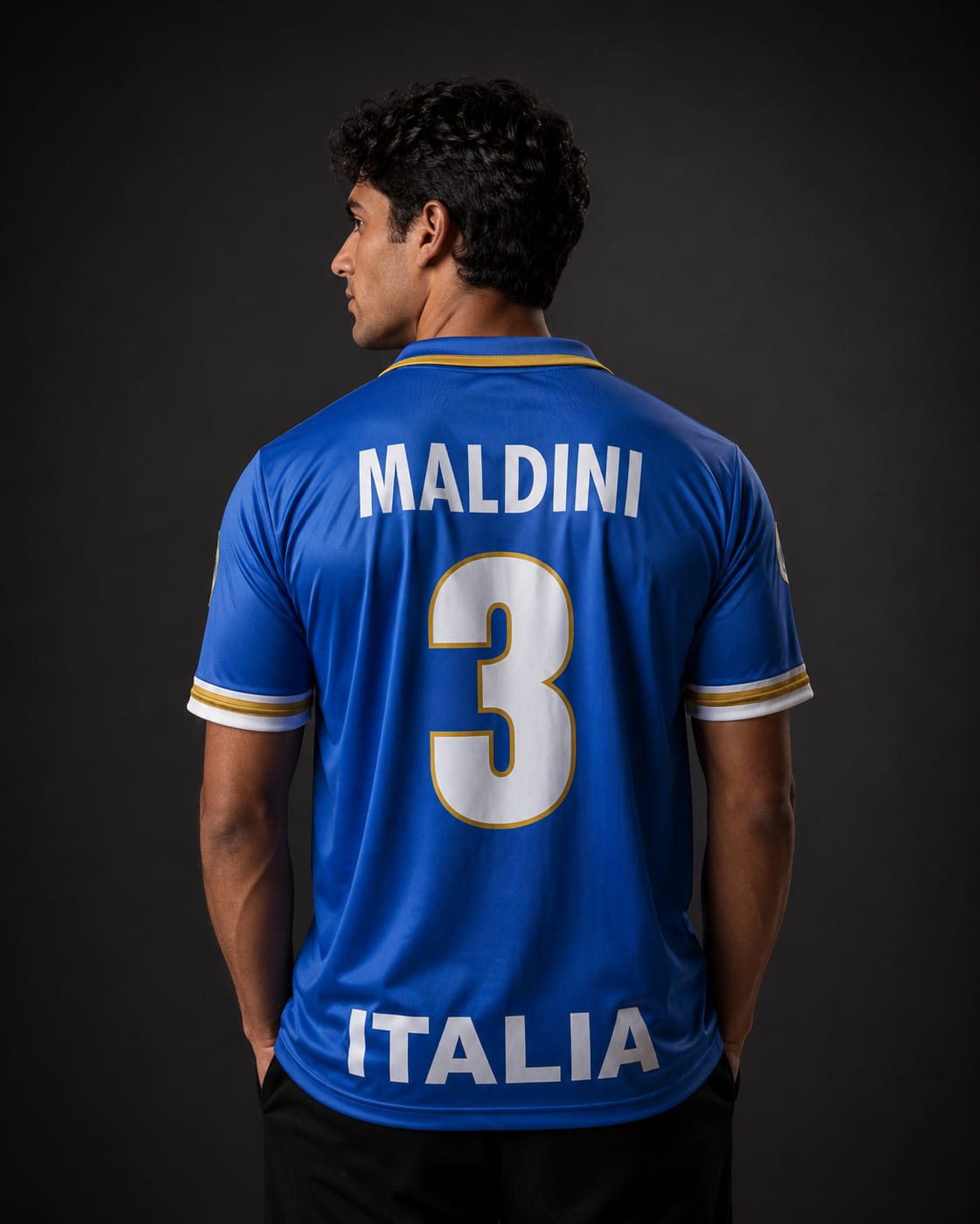 Maldini-03 Italy national team 1996 collar