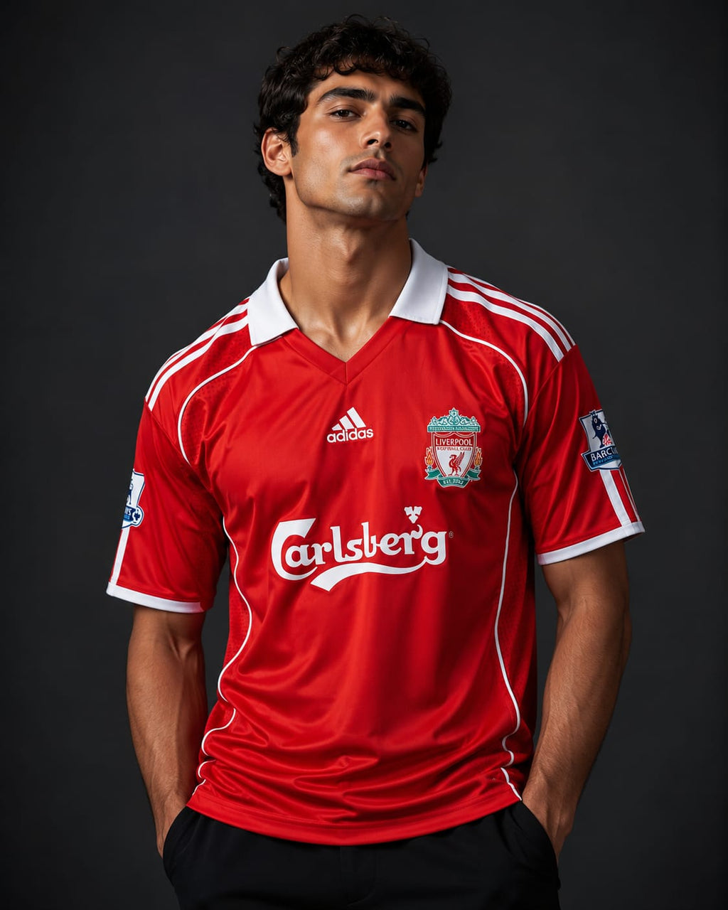 Liverpool FC home jersey from the 2006-2008-Gerrard- 8