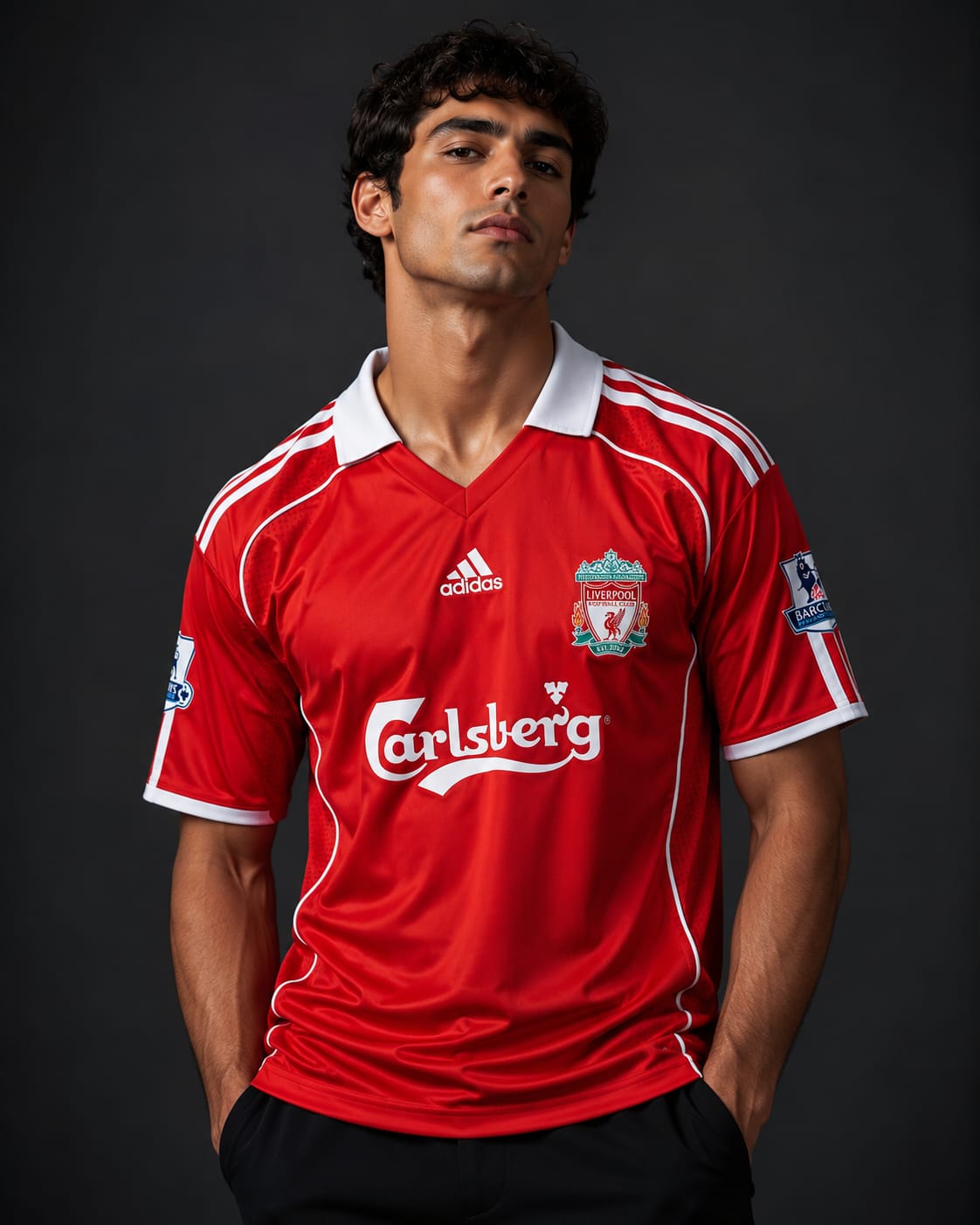 Liverpool FC home jersey from the 2006-2008-Gerrard- 8