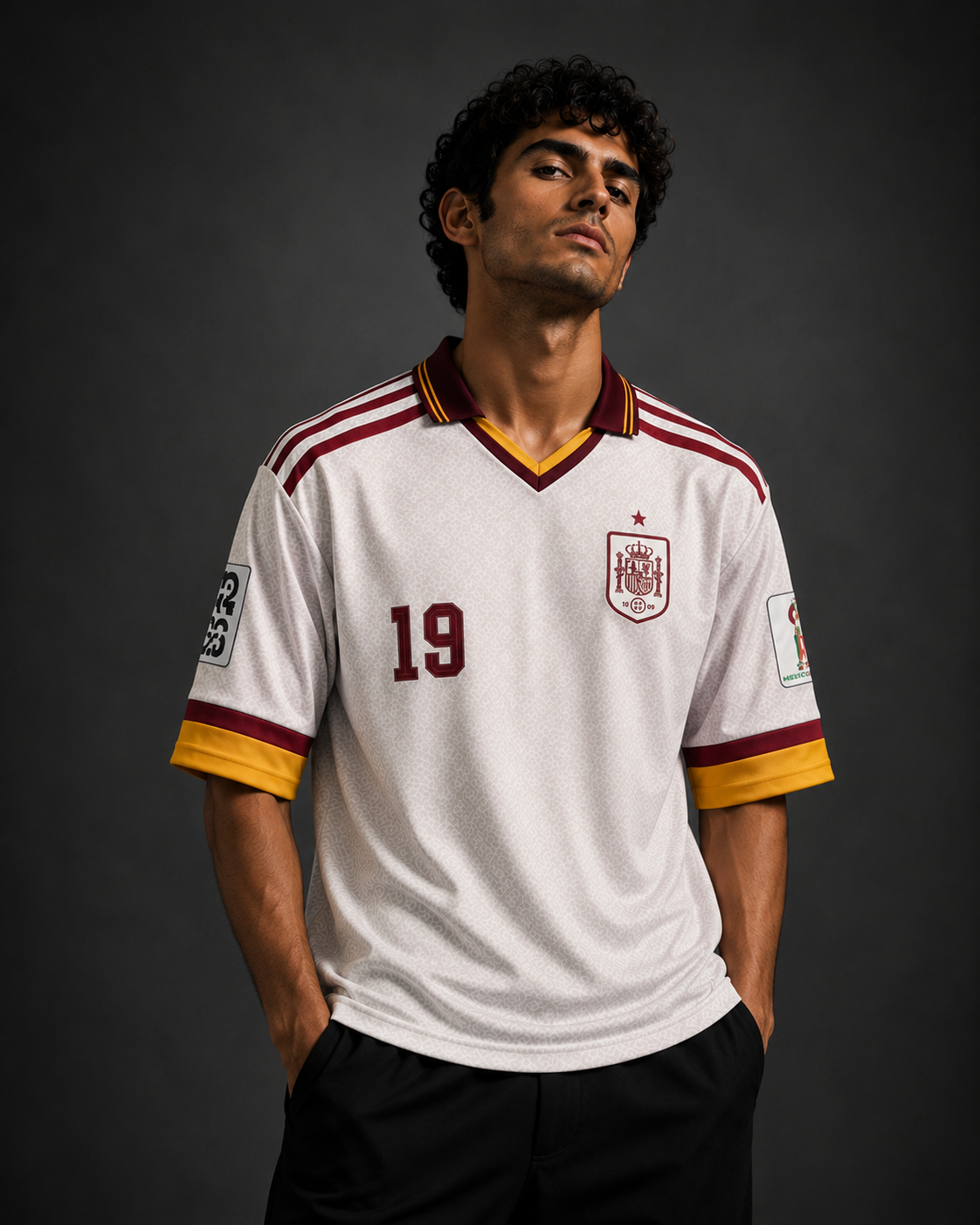 Spain Away Jersey 2026 – Lamine Yamal #19 (Five Sleeve Edition)