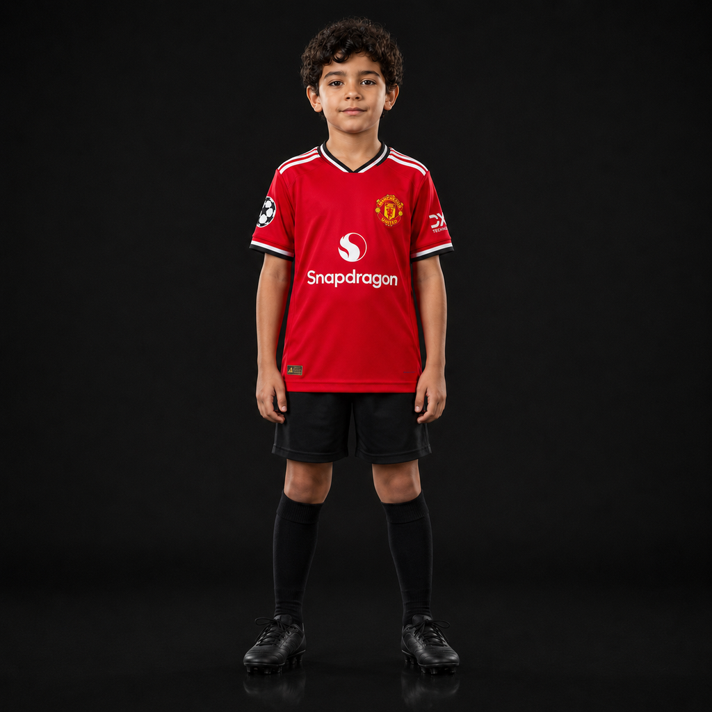Cunha-10 Manchester United kids jersey new season