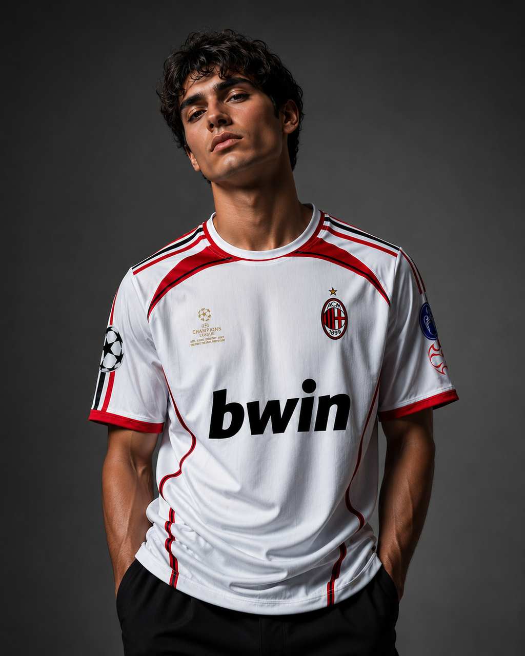 Maldini #3 White Football Jersey – Retro Edition