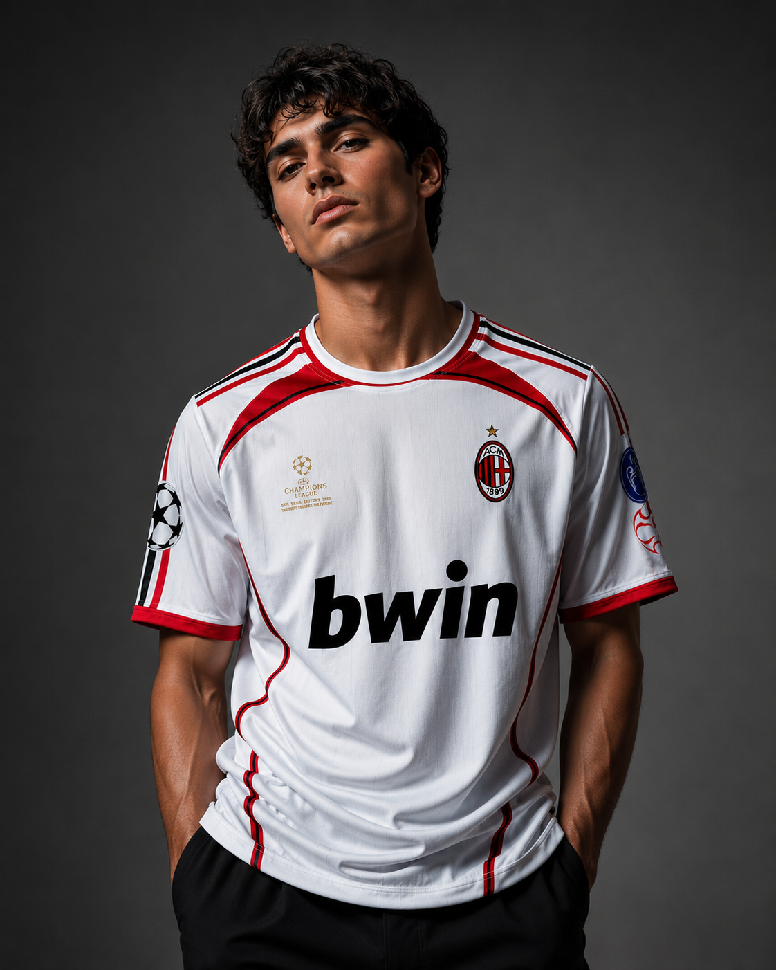 Maldini #3 White Football Jersey – Retro Edition