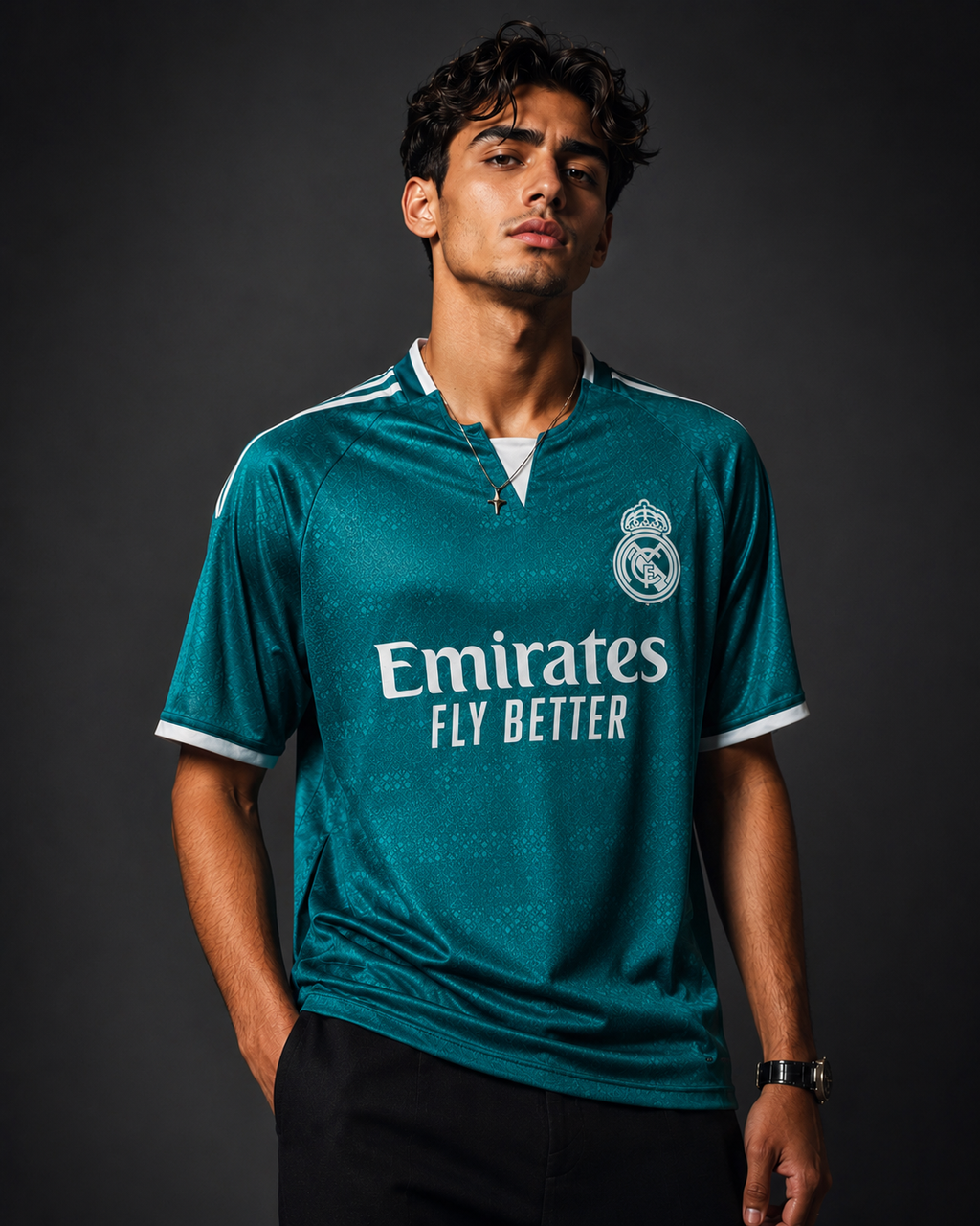 Real Madrid embroidery Mbappé #10 2nd kit