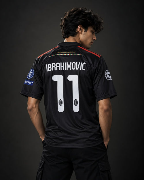 AC Milan Ibrahimović #11 Third Jersey embroidery