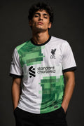 Liverpool Green & White M. Salah #11 Football Jersey