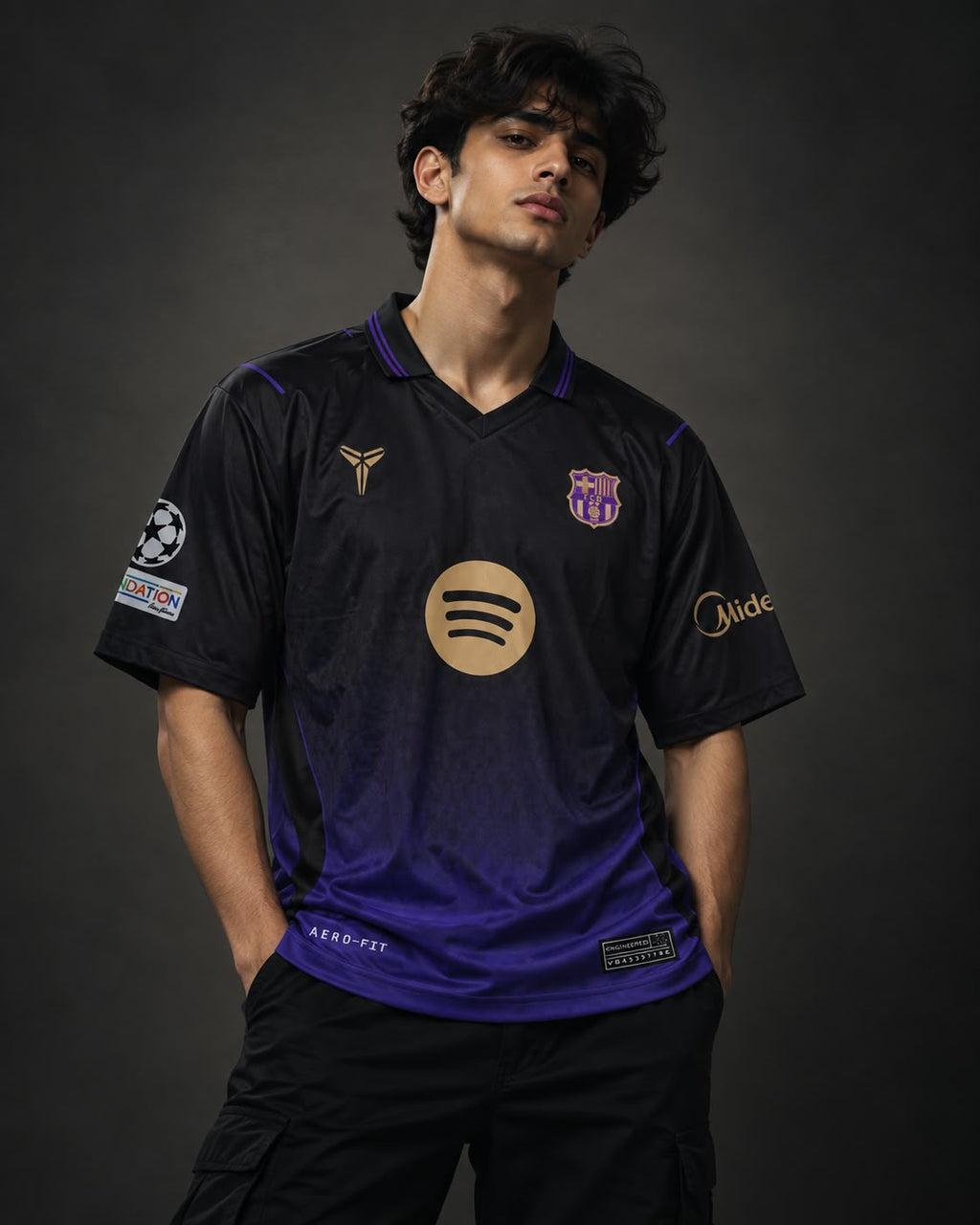 FC Barcelona 2026/27 Away Jersey 2026/27 five sleeve embroidery