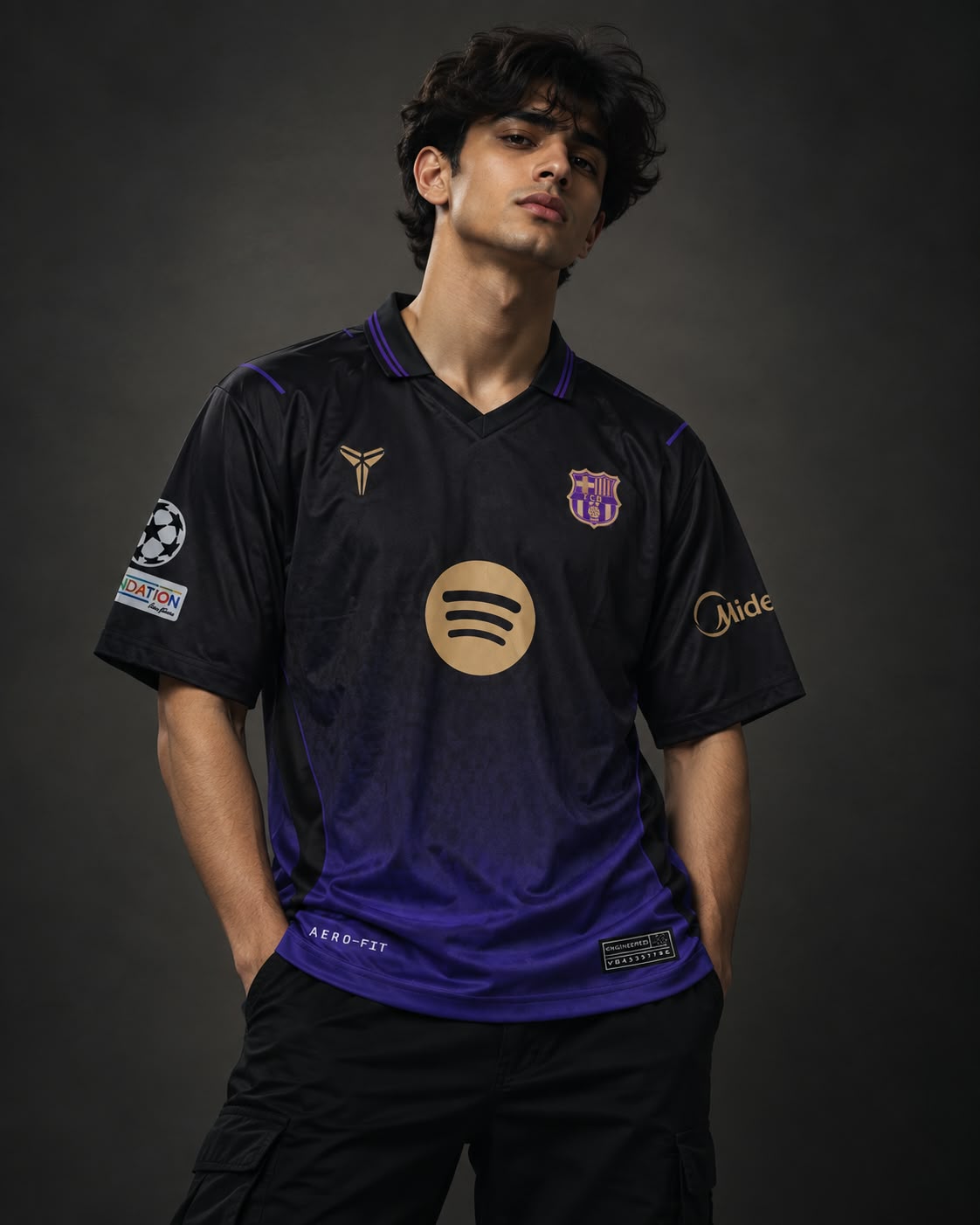 FC Barcelona 2026/27 Away Jersey 2026/27 five sleeve embroidery