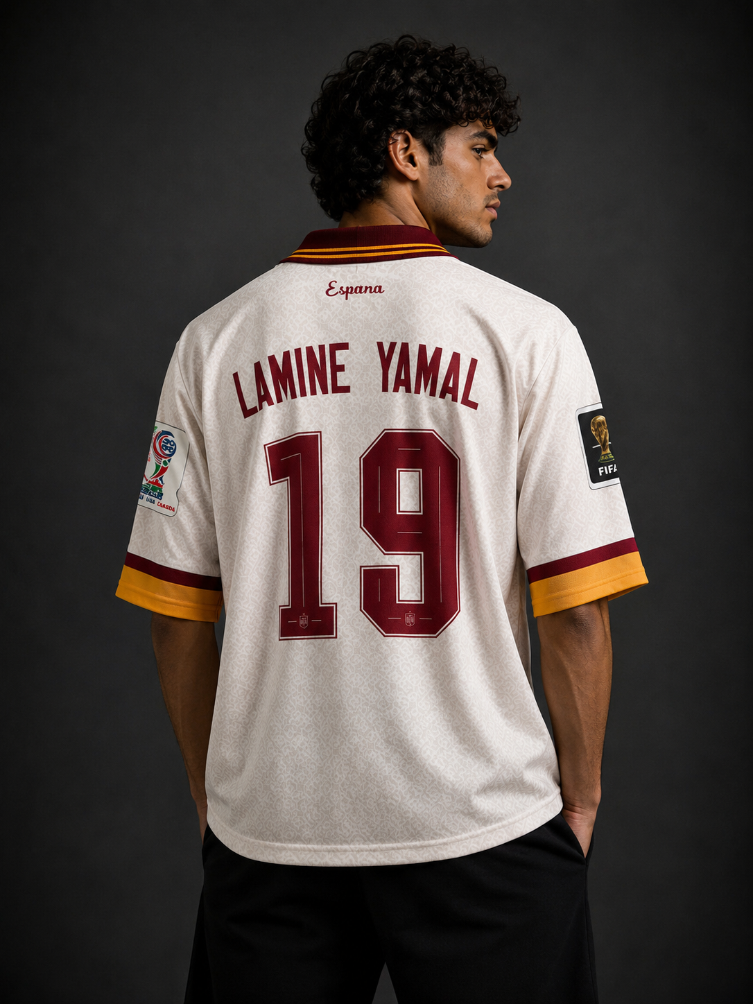 Spain Away Jersey 2026 – Lamine Yamal #19 (Five Sleeve Edition)