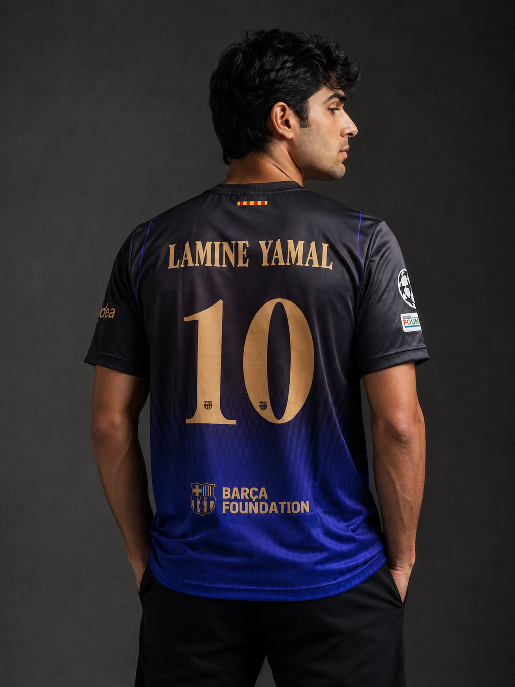 FC Barcelona Lamine Yamal #10 Black & Blue Jersey2025/26
