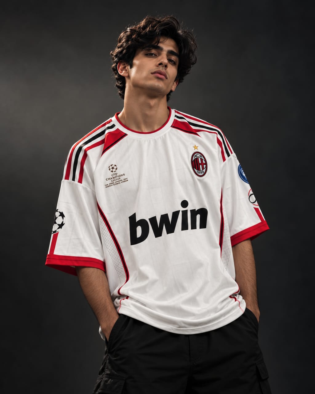 AC Milan 2006–07 Away Jersey — Paolo Maldini #3 five sleeve embroidery