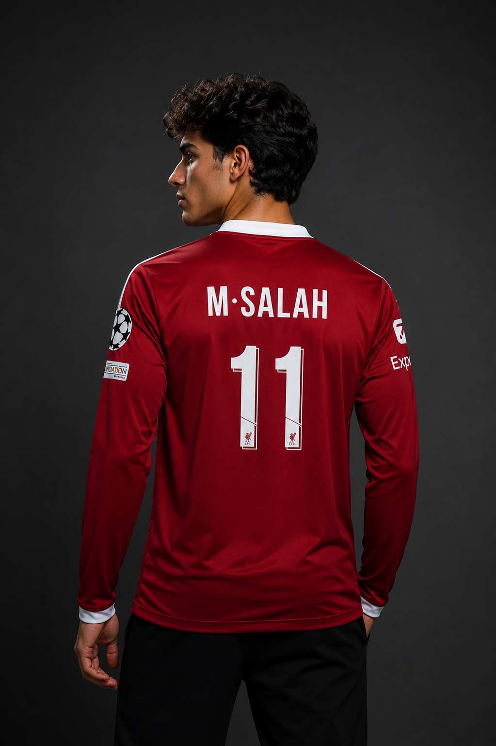 Liverpool 2025/26 Home Long Sleeve Football Jersey – Mohamed Salah #11 Edition